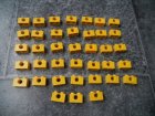 "3700" Lego 8 gele blokjes 2x1 met gat