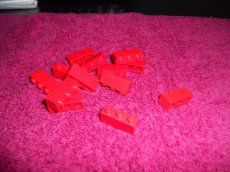 "3622" - Lego - 31 Rode balkjes 1x3 -