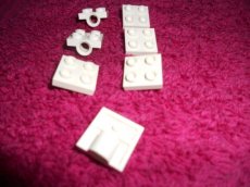 "2444" - Lego  - 7 Witte plaatjes -