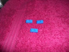 "3023" - Lego - 61 Blauwe plaatjes 2x1 -